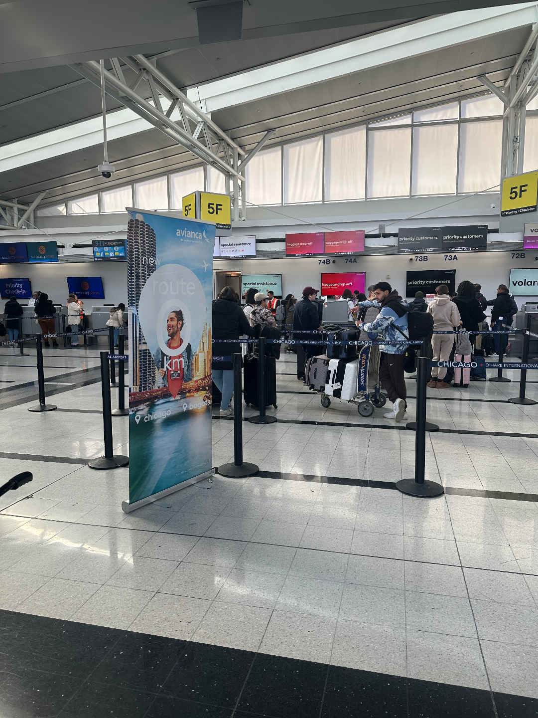 ORD 机场值机柜台